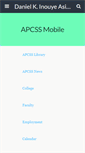 Mobile Screenshot of apcss.org